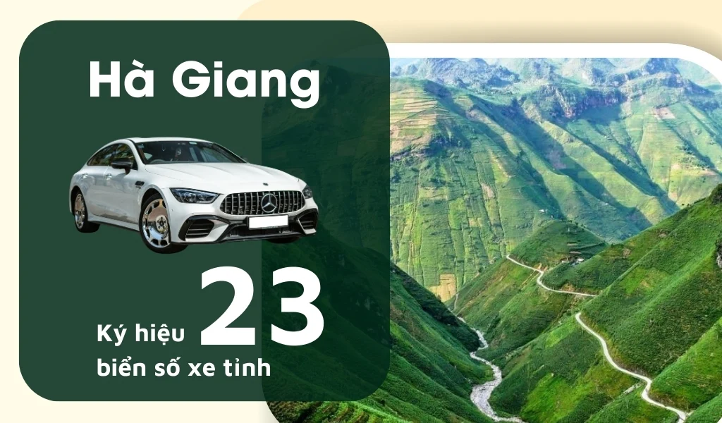 Ký hiệu biển số xe Hà Giang là 23