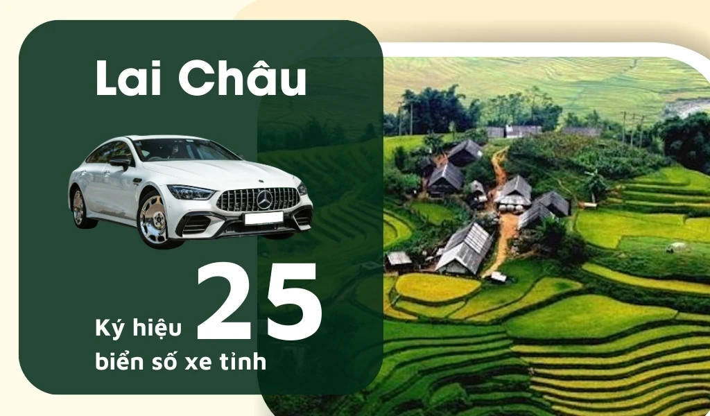 Ký hiệu biển số xe Lai Châu là 25