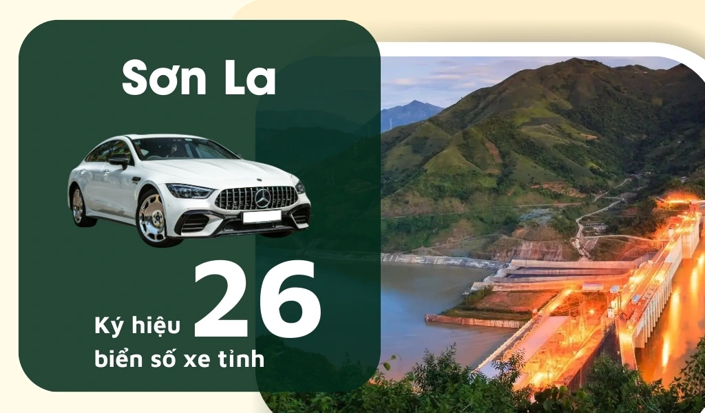 Ký hiệu biển số xe Sơn La là 26