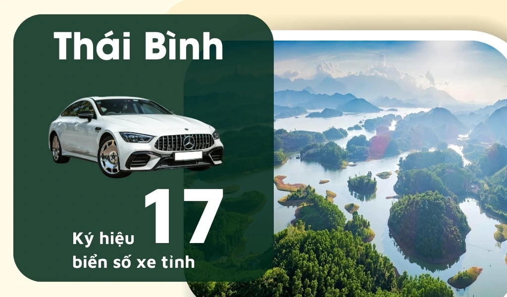 Ký hiệu biển số xe Thái Bình là 17