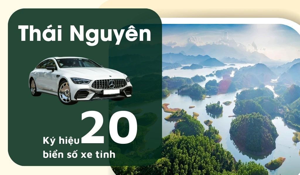 Ký hiệu biển số xe Thái Nguyên là 20