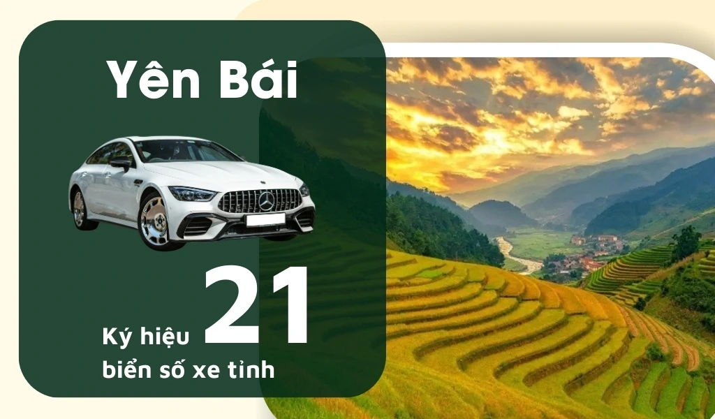 Ký hiệu biển số xe Yên Bái là 21