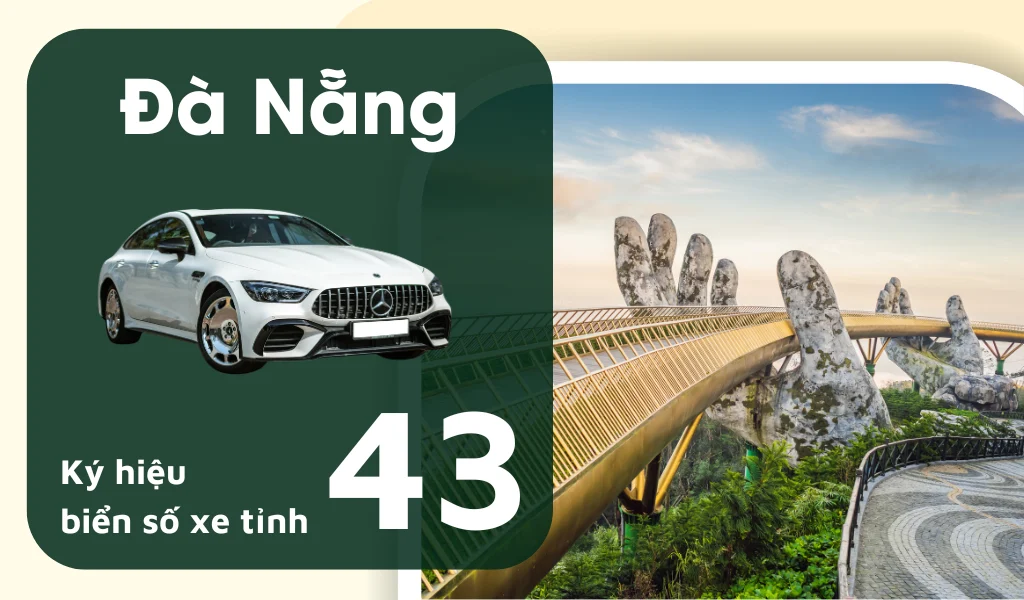 Ký hiệu biển số xe Đà Nẵng là 43