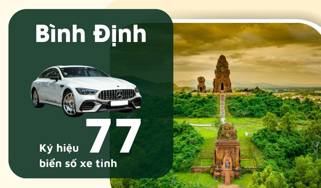 Ký hiệu biển số xe Bình Định là 77