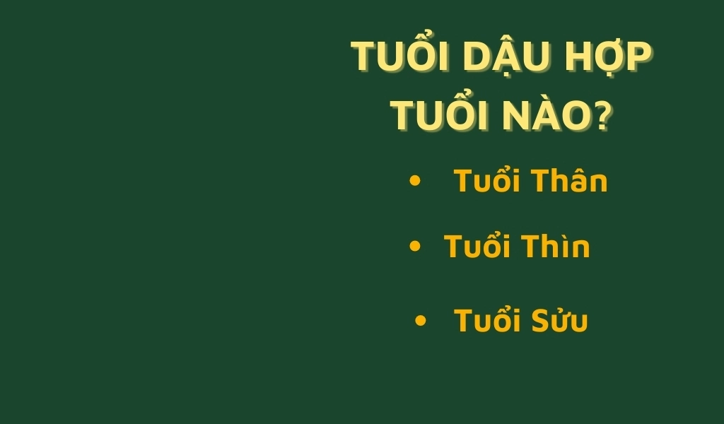 Người tuổi Dậu hợp với tuổi Thân, Thìn và Sửu