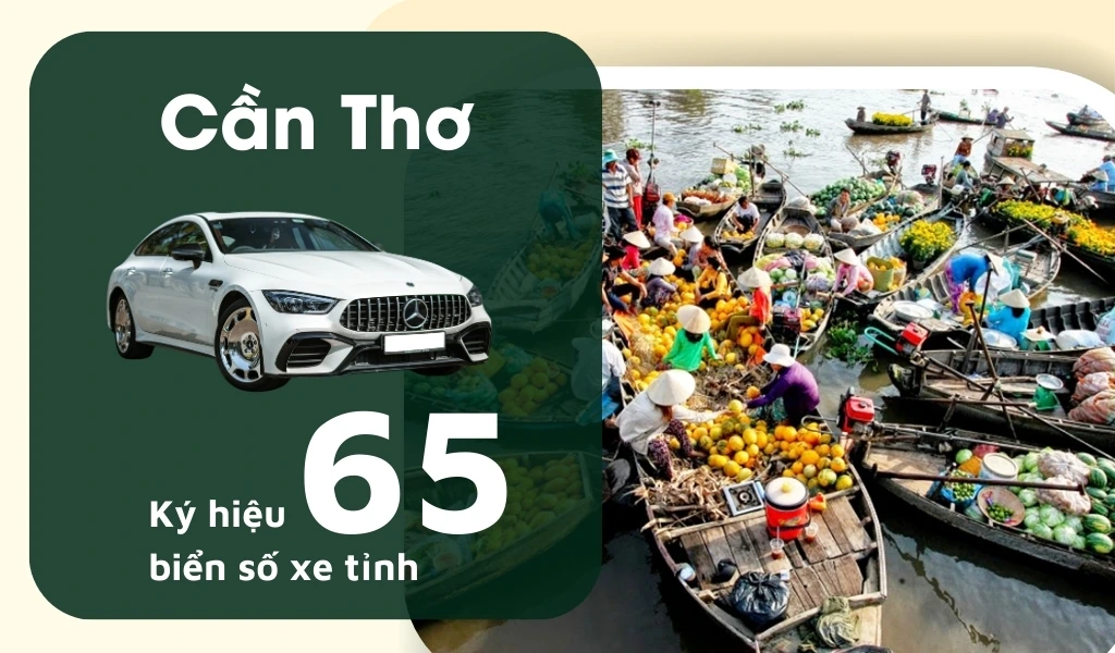 Ký hiệu biển số xe Cần Thơ là 65