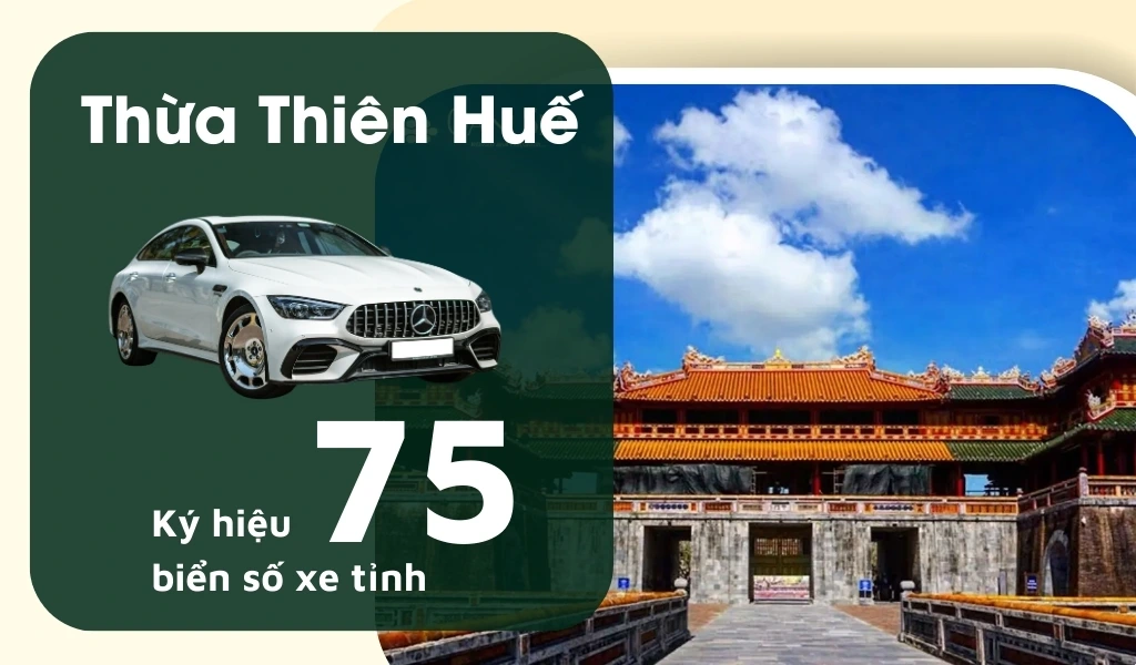 Ký hiệu biển số xe Thừa Thiên Huế là 75