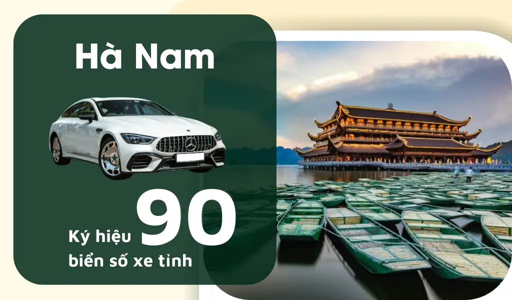 Ký hiệu biển số xe Hà Nam là 90