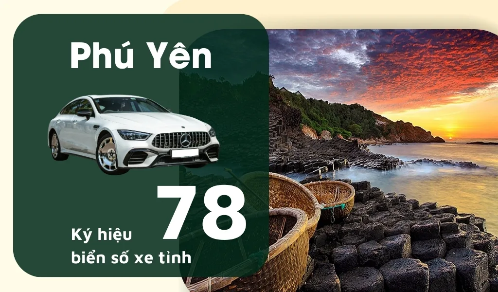 Ký hiệu biển số xe Phú Yên là 78