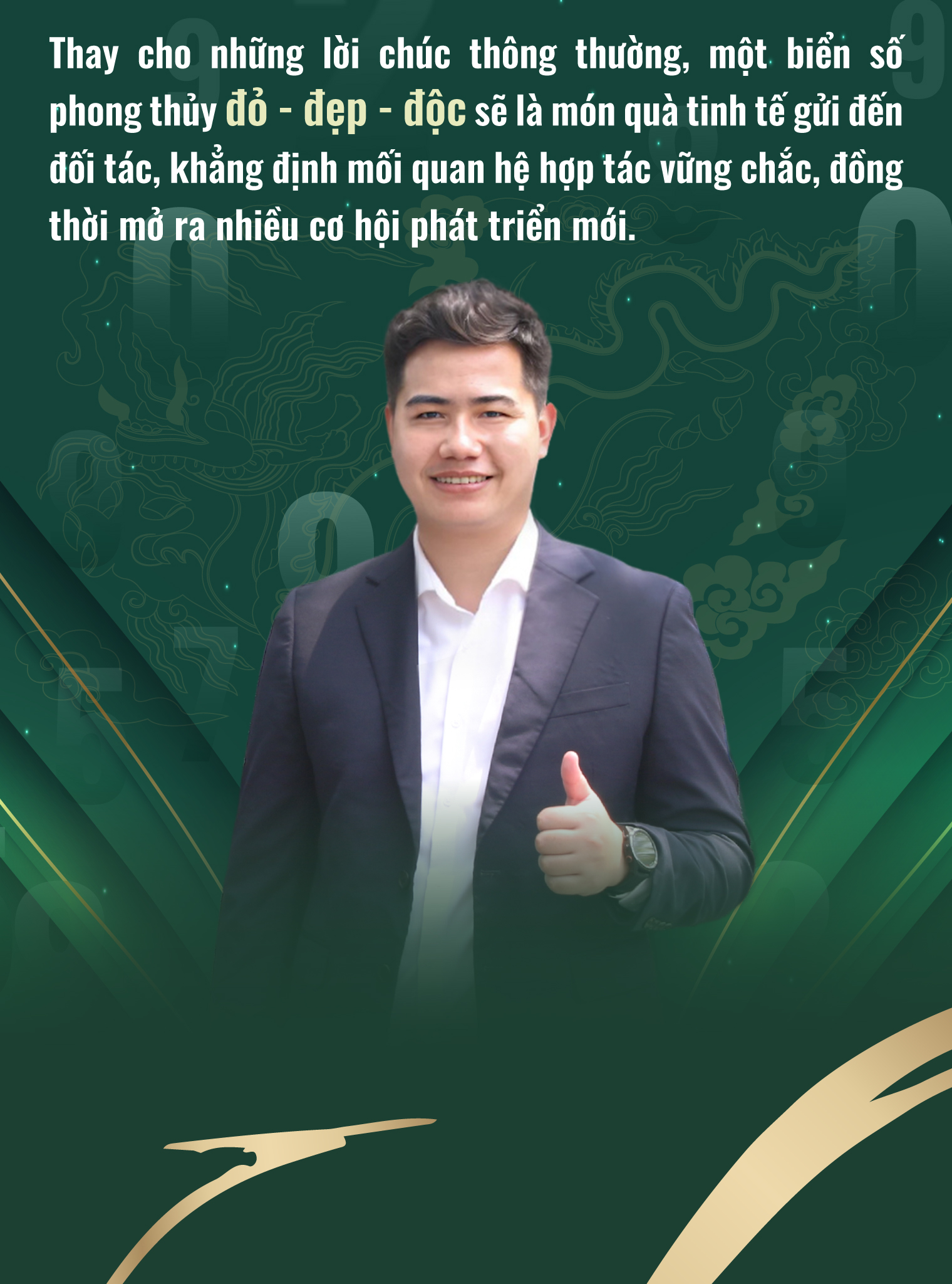 Biển số làm quà tặng đối tác