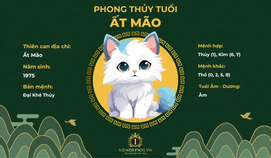 Phong thủy của người tuổi Ất Mẹo sinh năm 1975