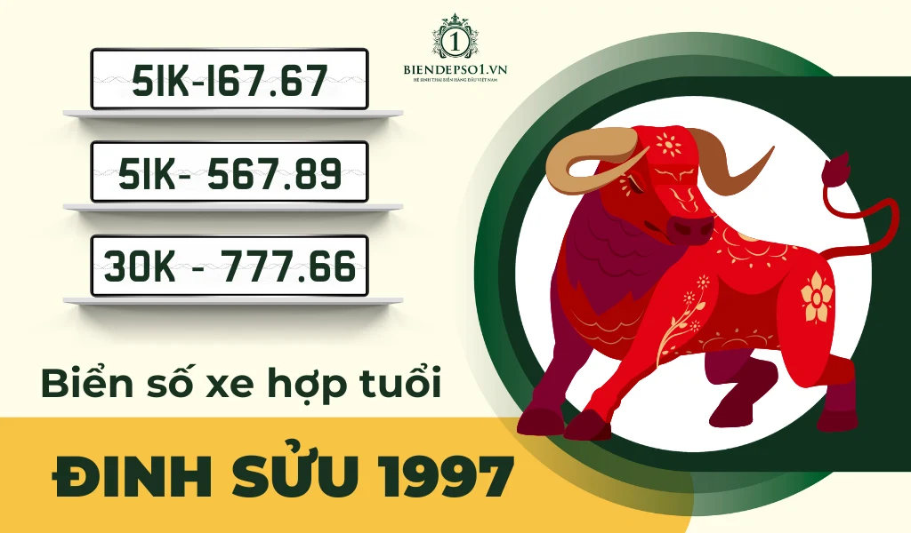 Hướng dẫn chọn mua biển số xe hợp tuổi Đinh Sửu 1997