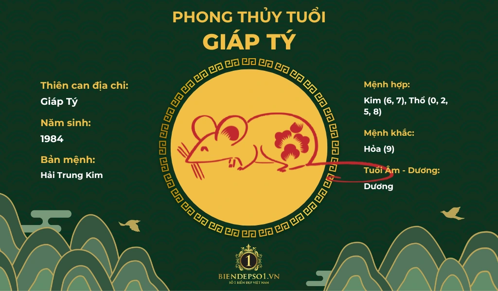 Phong thủy của người tuổi Tí sinh năm 1984