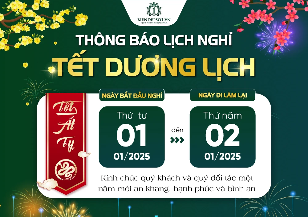 Lịch nghỉ Tết 2025 DL của Biendepso1