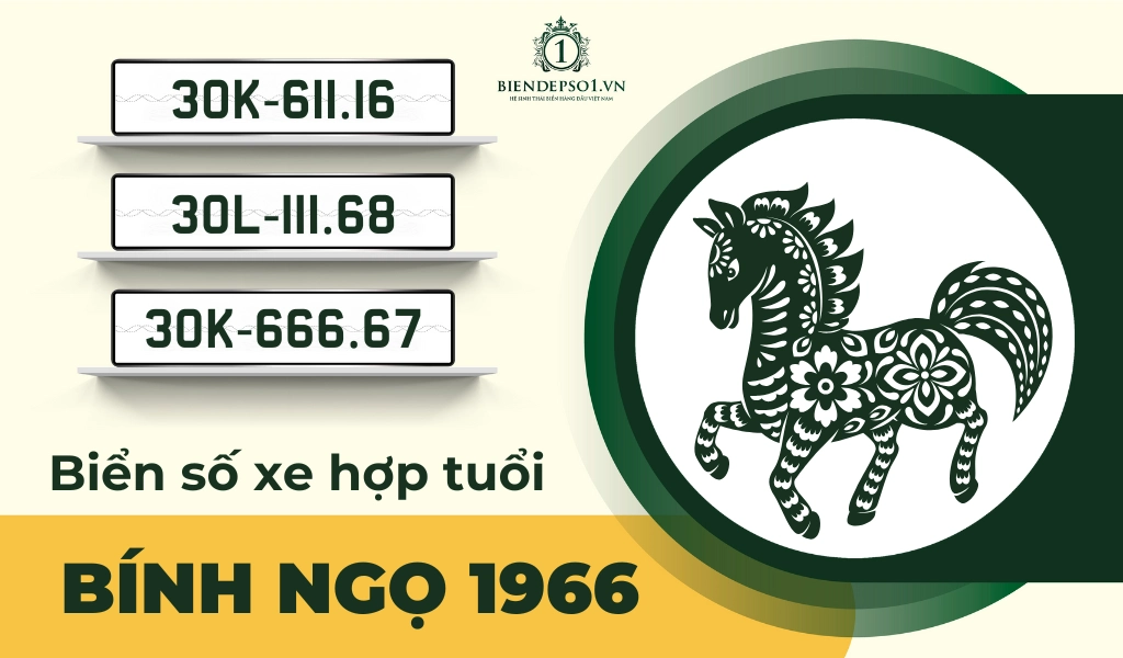 Tư vấn chọn biển số xe hợp tuổi Bính Ngọ 1966 mệnh Thủy