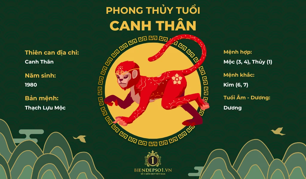 Phong thủy của người tuổi Canh Thân sinh năm 1980