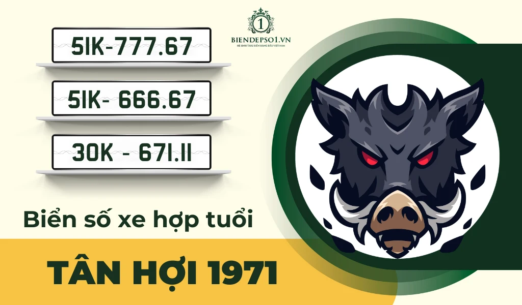 Cách chọn biển số xe hợp tuổi Tân Hợi
