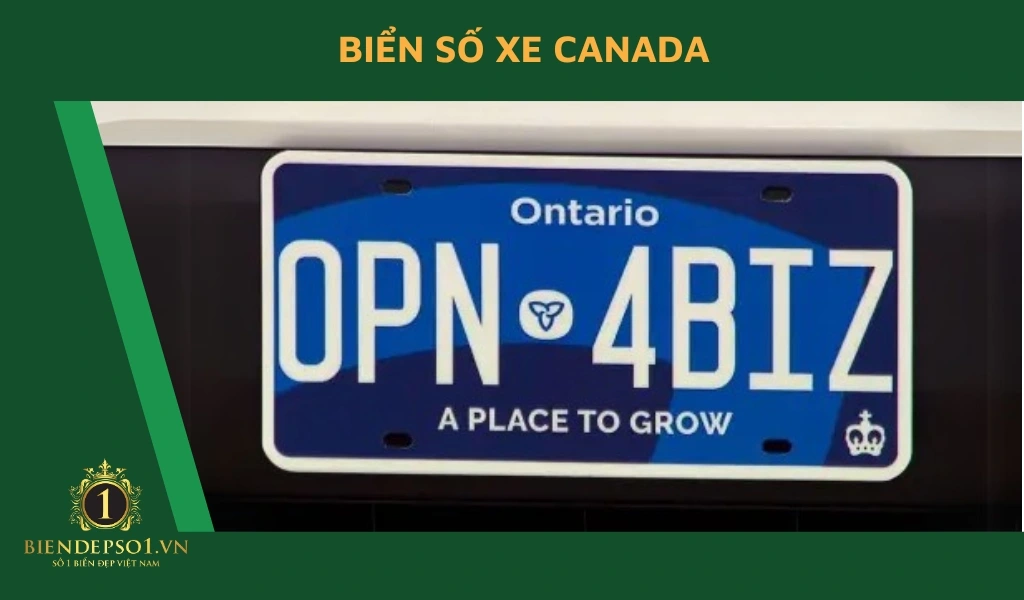 Biển số xe Canada cho phép người dân tuỳ chỉnh hình nền, ký tự (giới hạn 7 ký tự) theo sở thích