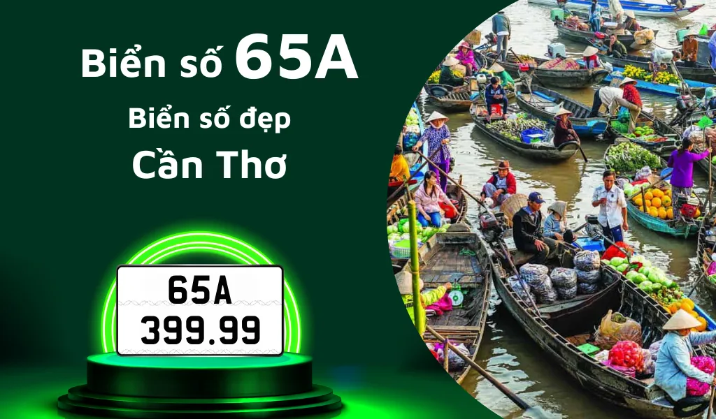 Tìm hiểu biển số 65A ở đâu và cập nhật giá mua mới nhất để sở hữu biển đẹp Cần Thơ