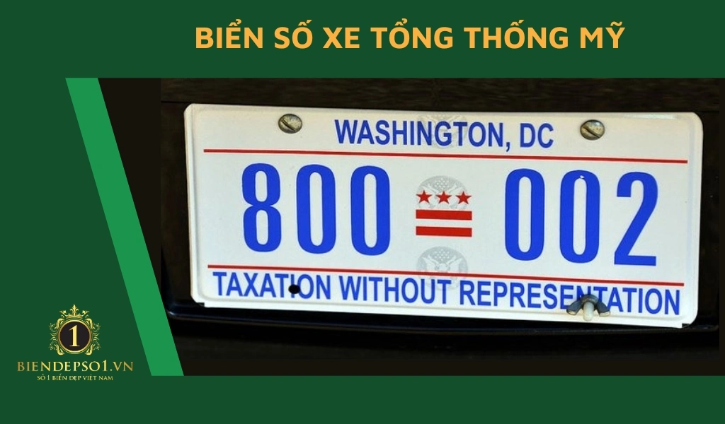 Biển số xe Tổng thống Mỹ được quản lý bởi Cơ quan Mật vụ Mỹ và không có quy chuẩn cố định.