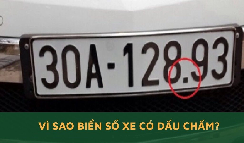 Vì sao biển số xe có dấu chấm?
