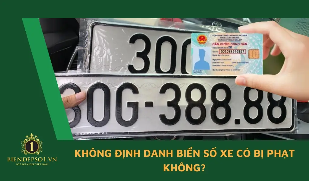 Không định danh biển số xe có bị phạt không?