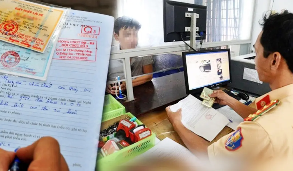 Chủ xe có thể nộp phạt trực tiếp tại kho bạc, ngân hàng nhà nước hoặc online qua Cổng Dịch vụ công.