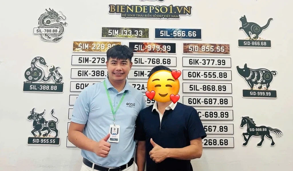 Trường hợp anh K. (Hà Nội) được Biendepso1 hỗ trợ đấu thành công biển số ngay trong lần đầu.