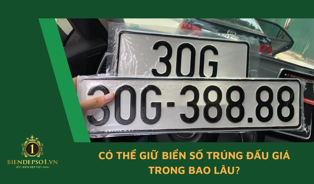 Giữ biển số trúng đấu giá trong bao lâu?
