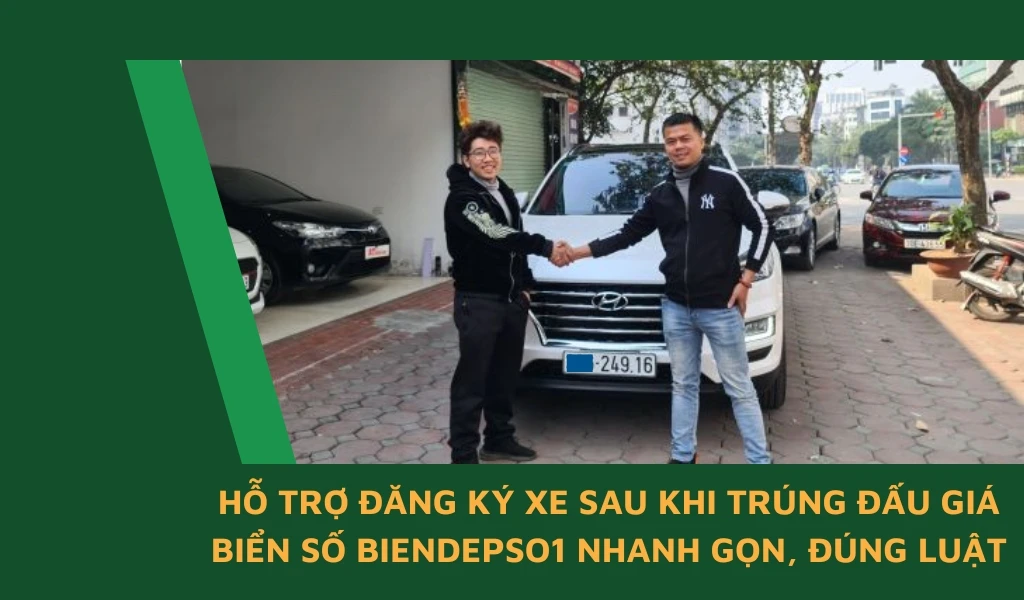 Hỗ trợ đăng ký xe sau khi trúng đấu giá biển số là giải pháp giúp người trúng đấu giá tuân thủ thời hạn đăng ký 12 tháng.